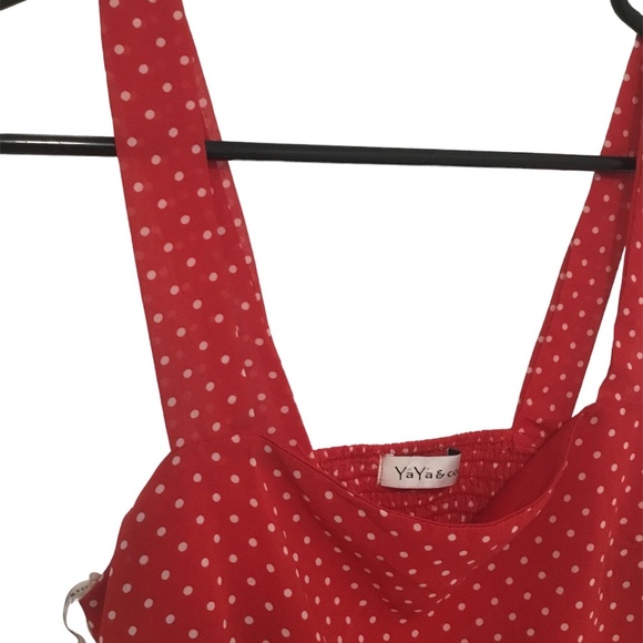 Ya Ya & co. crop top, small, red with white polka dots - Picture 6 of 9